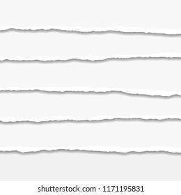 Torn or ripped Paper Edge. Vector illustration