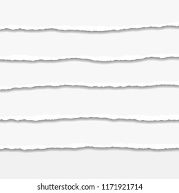 Torn or ripped Paper Edge. Vector illustration