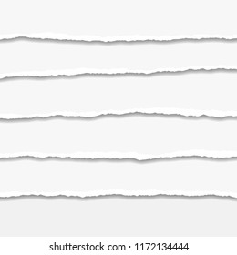 Torn or ripped Paper Edge. Vector illustration