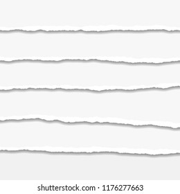 Torn or ripped Paper Edge. Vector illustration