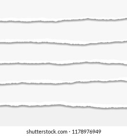Torn or ripped Paper Edge. Vector illustration