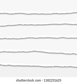Torn or ripped Paper Edge. Vector illustration