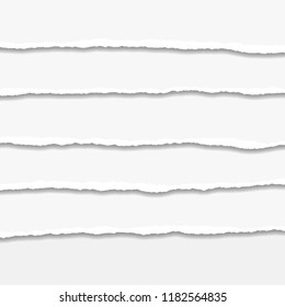 Torn or ripped Paper Edge. Vector illustration