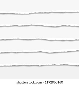 Torn or ripped Paper Edge. Vector illustration