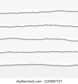 Torn or ripped Paper Edge. Vector illustration