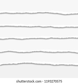 Torn or ripped Paper Edge. Vector illustration