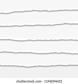 Torn or ripped Paper Edge. Vector illustration