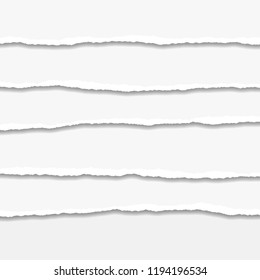 Torn or ripped Paper Edge. Vector illustration