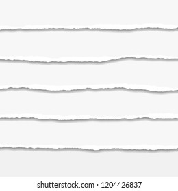 Torn or ripped Paper Edge. Vector illustration