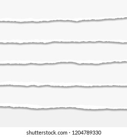 Torn or ripped Paper Edge. Vector illustration