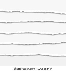 Torn or ripped Paper Edge. Vector illustration