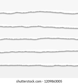 Torn or ripped Paper Edge. Vector illustration