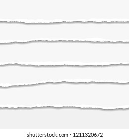 Torn or ripped Paper Edge. Vector illustration