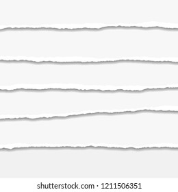 Torn or ripped Paper Edge. Vector illustration