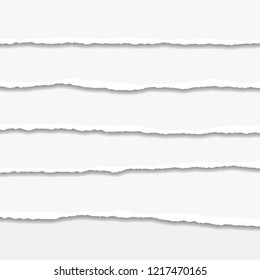 Torn or ripped Paper Edge. Vector illustration