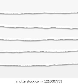 Torn or ripped Paper Edge. Vector illustration