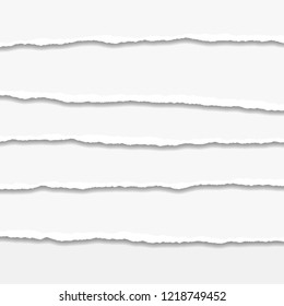 Torn or ripped Paper Edge. Vector illustration