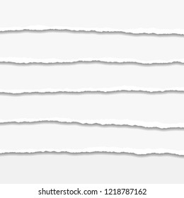 Torn or ripped Paper Edge. Vector illustration