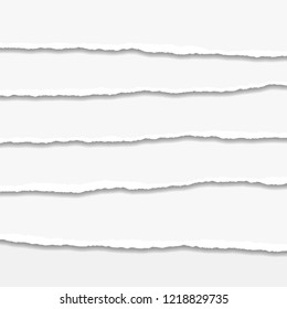 Torn or ripped Paper Edge. Vector illustration