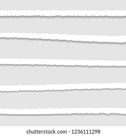 Torn or ripped Paper Edge. Vector illustration