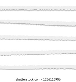 Torn or ripped Paper Edge. Vector illustration