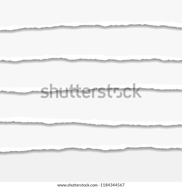 Torn Ripped Paper Edge Vector Illustration 库存矢量图(免版税)1184344567 ...