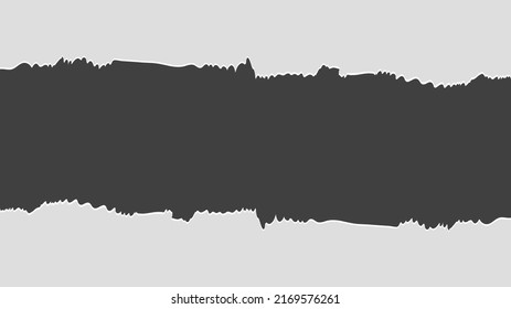 Torn Ripped Paper Sheets Texture  Isolated On Black Background ,  Flat Modern Design , Illustration Vector  EPS 10