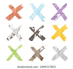 Torn Ripped Paper vector  set clipart