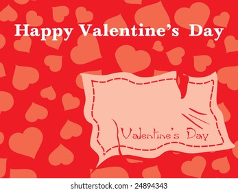 torn ripped valentine paper vector