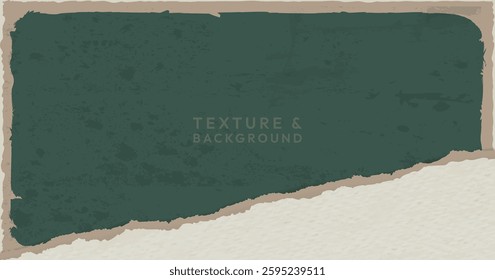 Torn, ripped White and dark Background paper strips with soft shadow are on squared background for text. Vector illustration