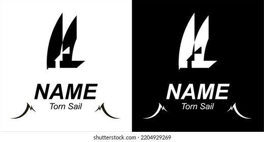 The torn of a sail ship