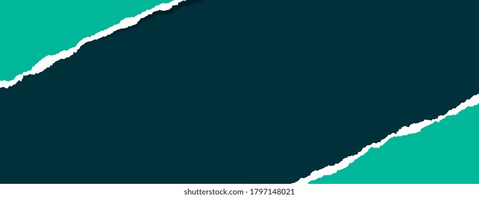 banner de papel rasgado con espacio de texto