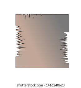 Torn sheet blank gradient sticker