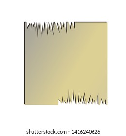 Torn sheet blank gradient sticker