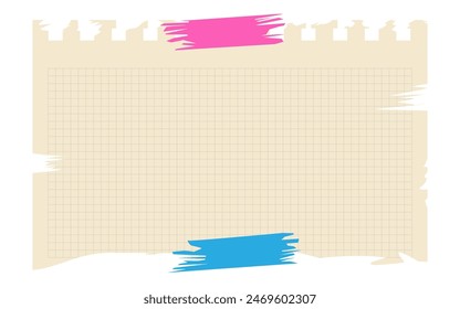 Torn sheet paper empty style