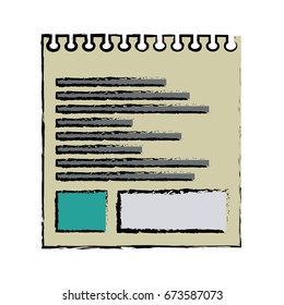 torn sheet of paper note office