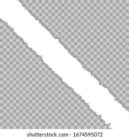 Ventana rota y arrebatada en papel. Fondo transparente y controlado del agujero.