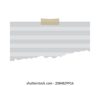 icono de papel rayado plano