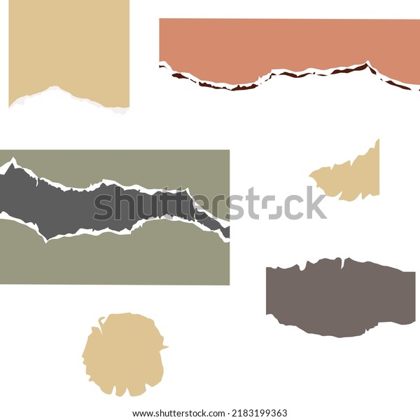 Torn Tear Paper Vector Stock Vector (Royalty Free) 2183199363 ...