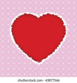 Torn Valentine's Day heart for Your design