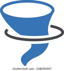 Tornada Vektorgrafik auf transparentem Hintergrund.Hochwertige Symbole.Glyphen Vektorsymbol für Konzept und Grafikdesign.