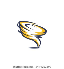 tornado abstract logo modern style