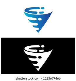 Tornado Abstract Logo in Vector