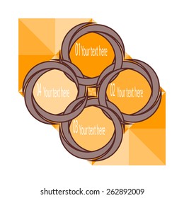 Tornado banner info  graphic template design geometric paper shapes - Ideal to display data and information.