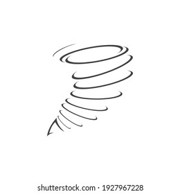 Tornado and cyclone logo symbol vector illustration design