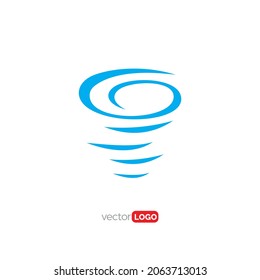Catástrofe tornado Icono símbolo logotipo diseño plantilla de diseño