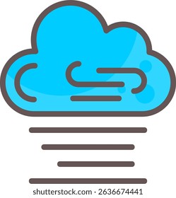 Tornado Filled Style Icon Design