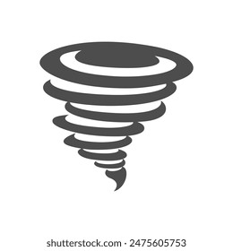 Icono de gráfico Tornado. Signo de tornado aislado sobre fondo blanco. Plantilla de elementos de diseño. Ilustración vectorial