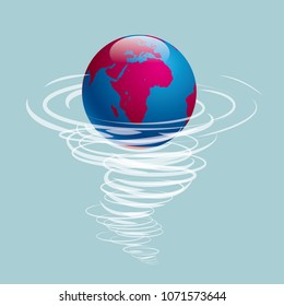 Tornado hits earth