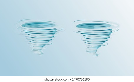 Tornado. Hurricane on a white background. Vector illustration eps 10.